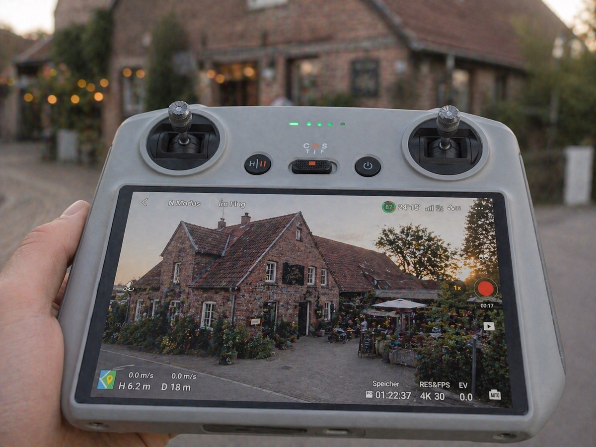Drohnenaufnahme als Filmprojekt